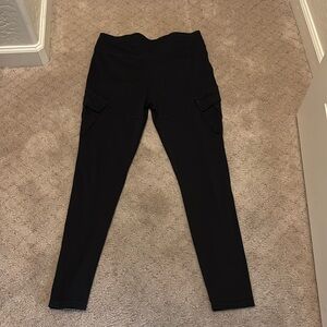 Women's Black Cargo Leggings